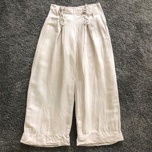 GAP High Rise Wide-leg Khaki Pants